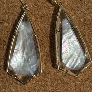 Kendra Scott Caroline Suspended Ivory MOP Earrings